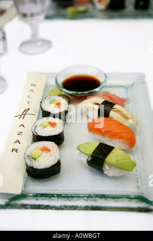Food at Balthazar restaurant Bucharest Romania Stock Photo