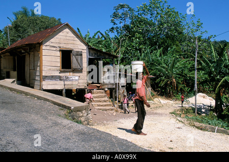 Maroon Town Jamaica West Indies Central America Stock Photo - Alamy