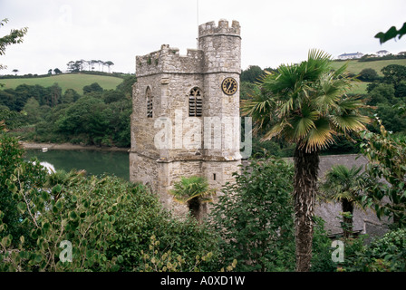 Church dating from the 13th century St Just in Roseland Cornwall England United Kingdom Europe Stock Photo