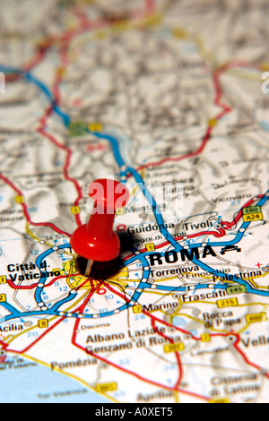 The Rome map Stock Photo - Alamy
