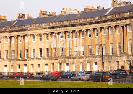 Royal Crescent started in 1767 by John Wood the Younger the crescent took eight years to finish Bath England UK Stock Photo