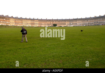 Royal Crescent started in 1767 by John Wood the Younger the crescent took eight years to finish Bath England UK Stock Photo