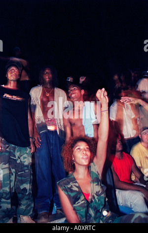 Members of Los Aldeanos, an underground Rap Cubano music group, perform  during a private concert held in Nuevo Vedado, Havana, Cuba Stock Photo -  Alamy