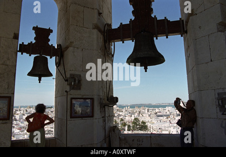 SPAIN CADIZ View from the belfry of Cadiz Cathedral Stock Photo