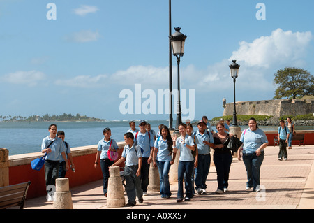 PUERTO RICO San Juan School field trip to Fort San Cristobal Old San ...