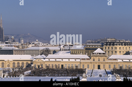 Lower Belvedere castle in Vienna Stock Photo