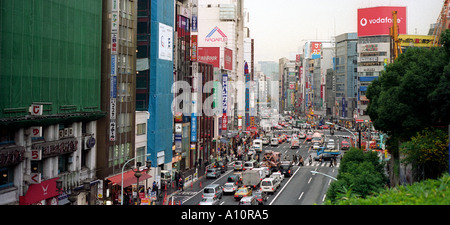 Street scene near Ueno Station in Tokyo Stock Photo