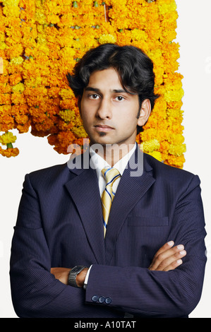 Portrait of a businessman standing with his arms crossed Stock Photo