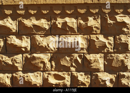 Brick wall, Jaisalmer, Rajasthan, India, Asia Stock Photo