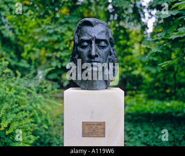 Statue of Chopin Frederic Chopin's birthplace Zelazowa Wola Poland Stock Photo