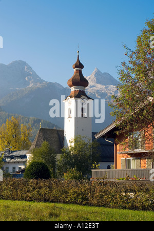 Church in Lofer village Austria Stock Photo