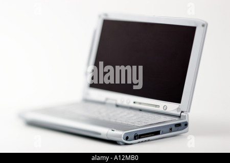 Selective focus laptop computer Stock Photo
