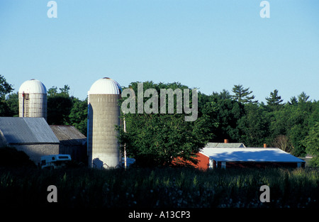 Hampton NH The farm buildings of the Hurd Farm in Hampton NH Stock Photo