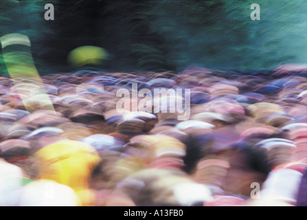 Crowd in Motion Stock Photo