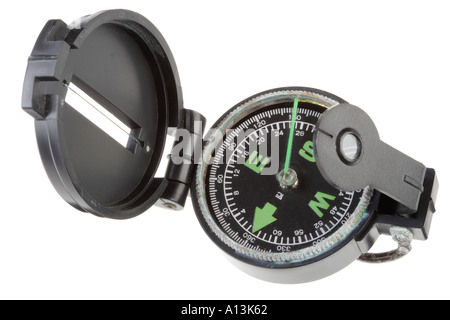 Engineer compass close up magnetic compass Stock Photo - Alamy