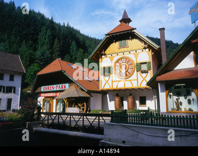 Germany Baden Wuerttemberg Blackwood forest worlds biggest cuckoo clock near Triberg Stock Photo