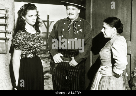 The outlaw 1941 Howard Hughes Jane Russell Stock Photo