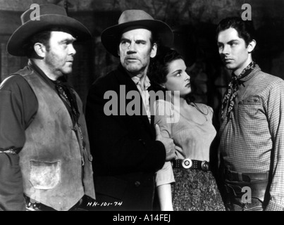 The outlaw 1941 Howard Hughes Jane Russell Jack Buetel Stock Photo