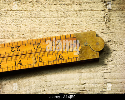 A woodworking ruler Stock Photo