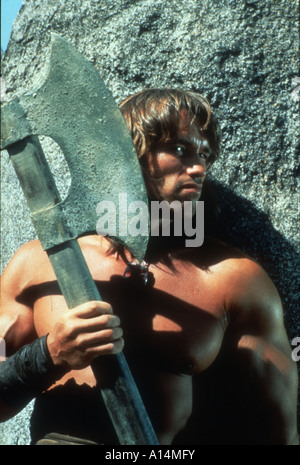 Conan the barbarian 1981 John Milius Arnold Schwarzenegger Stock Photo