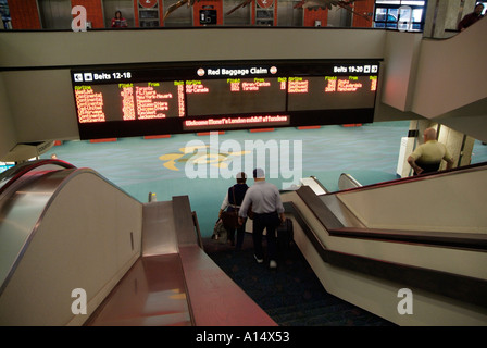 Baggage claim area inside Tampa International Airport Florida Stock Photo