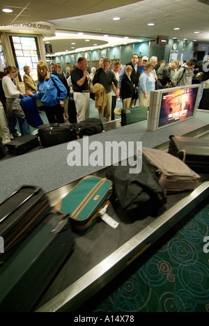 Baggage claim area inside Tampa International Airport Florida Stock Photo