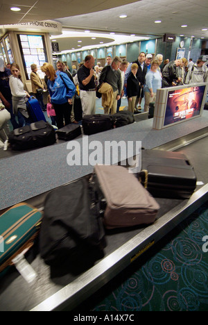 Baggage claim area inside Tampa International Airport Florida Stock Photo