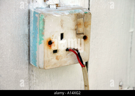 Burnt electrical plug Stock Photo: 23094123 - Alamy