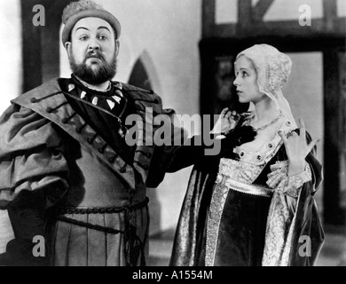 The Private Life Of Henry VIII Year 1933 Director Alexander Korda Charles Laughton Elsa Lanchester Stock Photo