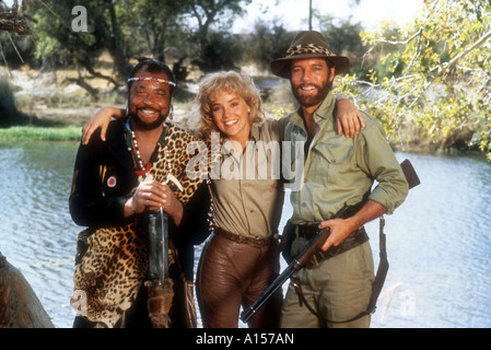 Allan Quatermain And The Lost City Of Gold Year 1986 Director Gary Nelson Sharon Stone Richard Chamberlain James Earl Jones Stock Photo