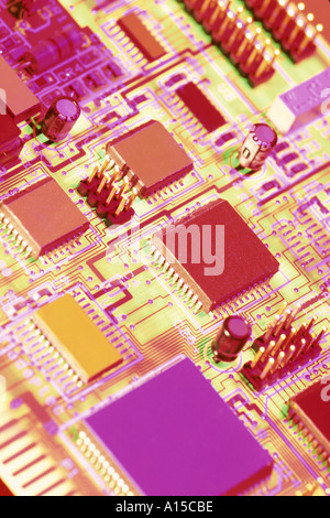 Computer hard drive controler circuit board Stock Photo