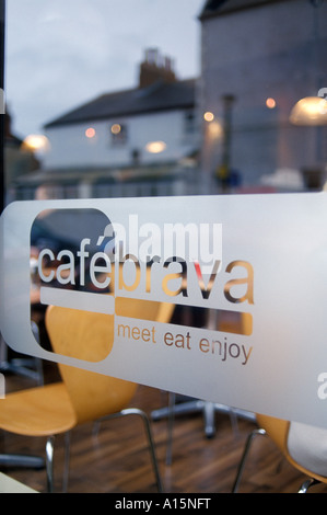 Cafe Brava in the trendy Pontcanna area of Cardiff. Stock Photo