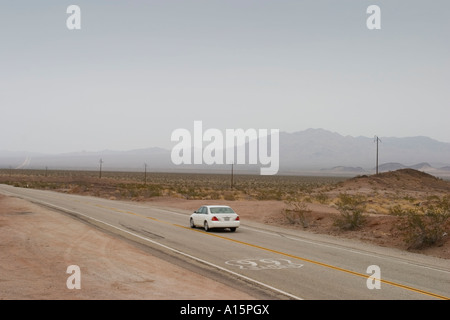 car on route  66 Stock Photo