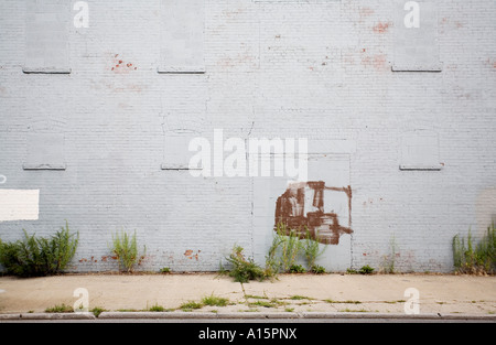 Brick wall with grafftiti Stock Photo