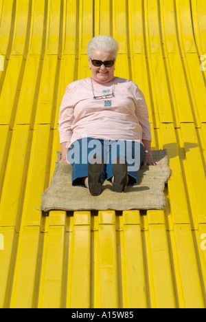 Florida State Fair at Tampa Florida offers entertainment food eating daring rides and fun for families Stock Photo