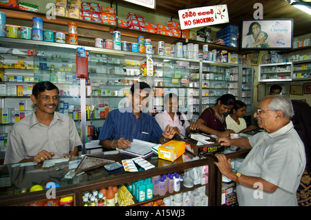 Sri Lanka pharmacy chemist druggist medicine drugs Stock Photo