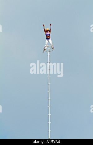 Florida State Fair at Tampa Florida offers entertainment food eating daring rides and fun for families Stock Photo