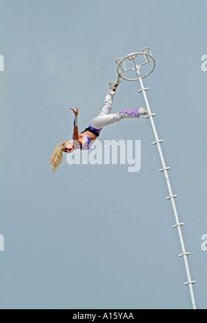 Florida State Fair at Tampa Florida offers entertainment food eating daring rides and fun for families Stock Photo