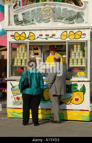 Florida State Fair at Tampa Florida offers entertainment food eating daring rides and fun for families Stock Photo