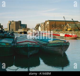 Barges on the River Hull Kingston Upon Hull Humberside UK Stock Photo