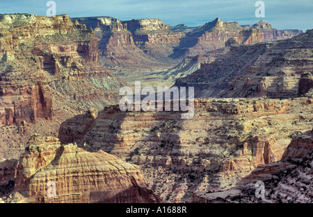 Little Grand Canyon, San Rafael River from Wedge Overlook at San Rafael Swell, Utah, USA Stock Photo