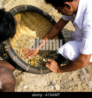 Sri Lanka Ratnapura Mining Sapphire Moonstone Gemstones Ruby Jewellery Gems Stock Photo