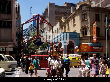 Johannesburg Transvaal South Africa black and white population caucasian Stock Photo