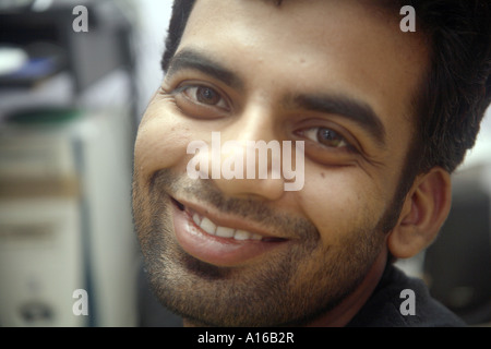 RSC101987 Indian man smiling Bombay Mumbai Maharashtra India Model release 542 Stock Photo