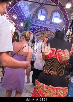 Belly dancer clothes in the Grand Bazaar Istanbul - 2010 European Capital of Culture - Turkey Stock Photo