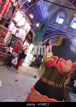 Belly dancer clothes in the Grand Bazaar Istanbul - 2010 European Capital of Culture - Turkey Stock Photo