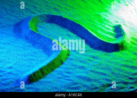 VHM102386 Abstract colourful image Fine Art made from sand Stock Photo
