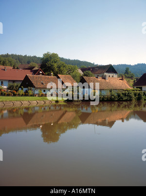 Village of  Pecetin Czech Republic Central Europe. Photo by Willy Matheisl Stock Photo