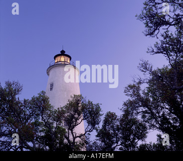 Ocracoke Island Lighthouse North Carolina USA Stock Photo