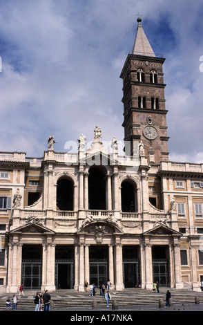 Roma  Santa Maria Maggiore church Fassade Italy Stock Photo